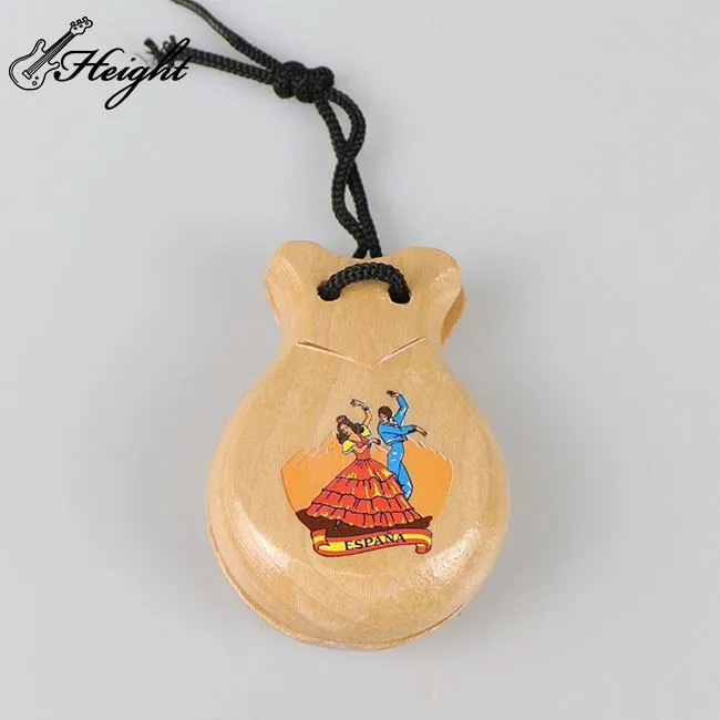 Castanets Spanish Flamingo Dance Mini Seashall Handy Castanet