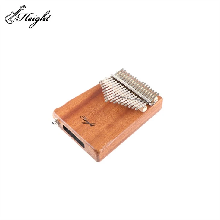 17 Key Solid Sapele Thumb Piano With EQ