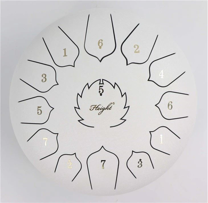 Tambour blanc de lotus de matériel d'acier au carbone pour le magasin