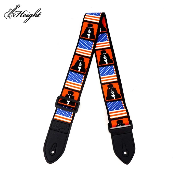 Black PU Leather Guitar Strap